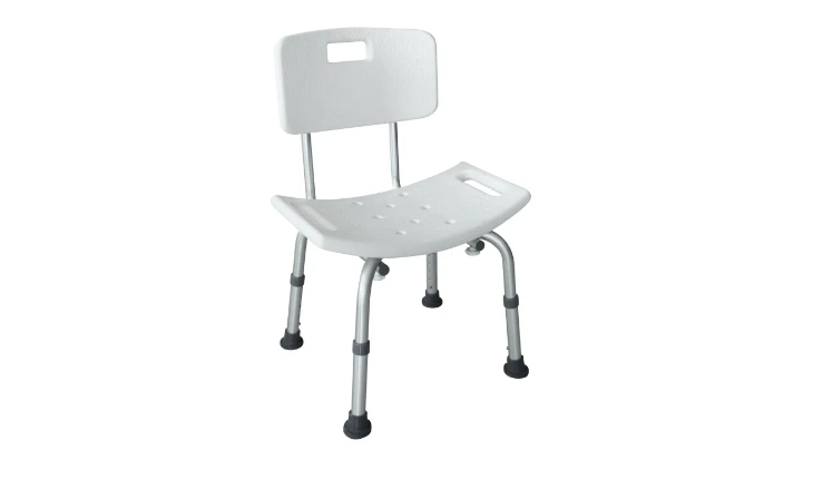 高度可调，带靠背设计，提供舒适支撑。